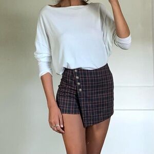 Allsaints white long sleeve oversize shirt